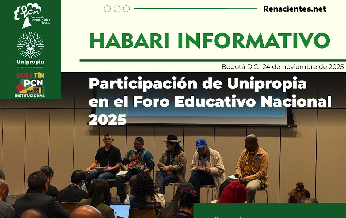 Panel académico con representantes de Unipropia durante el Foro Educativo Nacional 2025 en Bogotá